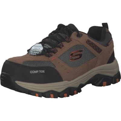 Abbildung von Skechers Herren Greetah Sneaker, Brown Suede Leather W Textile, 42.5 EU