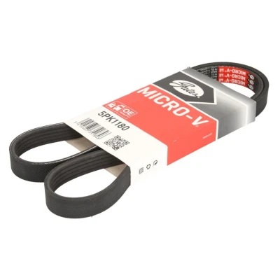 Abbildung von GATES Micro V 5PK1180 Keilrippenriemen 1180 5 Polyester, EPDM (Ethylen Propylen Dien Kautschuk)