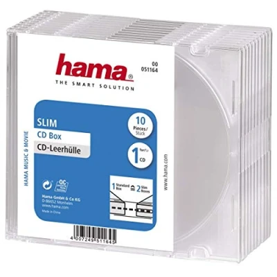 Abbildung von Hama CD Hülle »CD Leerhülle Slim, 10er Pack, Transparent, Schutzhülle, Schutzcase«