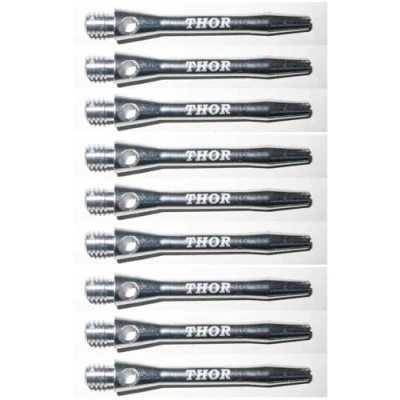 Abbildung von THOR DARTS ®™ Aluminiumschäfte 35mm short Dart Alu Shafts 1 Set = 3 Stück silber