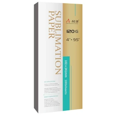 Abbildung von A SUB Sublimationspapier für Bechergröße 120 g/m², 102 x 241 mm, 100 Blatt, kompatibel mit Epson, Sawgrass, Ricoh, Brother Sublimationsdruckern