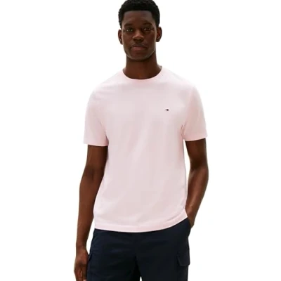 Abbildung von Tommy Hilfiger ESS Seasonal REG FIT Solid TEE Tshirt basic, Herren, Größe: Medium, Pink