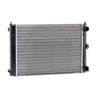 Abbildung von NRF 58697 Kühler, Motorkühlung Aluminium 430 322 34 Kühlrippen mechanisch gefügt VOLKSWAGEN: GOLF 2, Polo II Coupe, 1