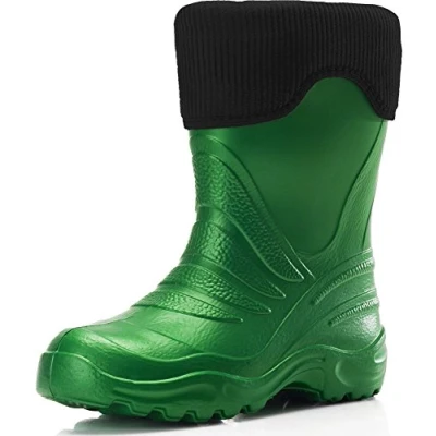 Abbildung von Ladeheid Gummistiefel Kinder Eva federleichte Regenschuhe für Jungen und Mädchen LA CA 10 (Smaragdgrün, 32/33 EU)