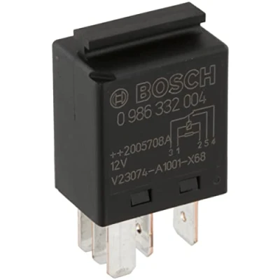 Abbildung von BOSCH 0 986 332 004 Relais VOLKSWAGEN: Golf 4, Passat CC, AUDI: A3 Hatchback, A4 B7 Saloon, MERCEDES BENZ: ML Class