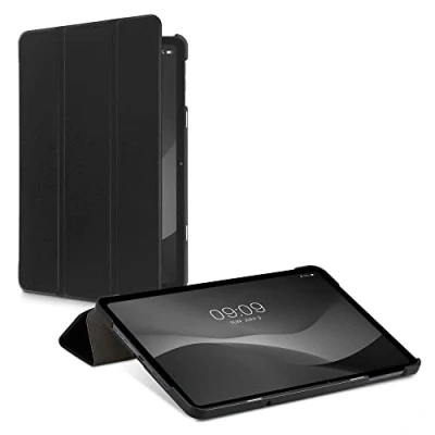 Abbildung von kwmobile Hülle kompatibel mit Oppo Pad Air Smart Cover Tablet Case Schutzhülle Stand in Schwarz