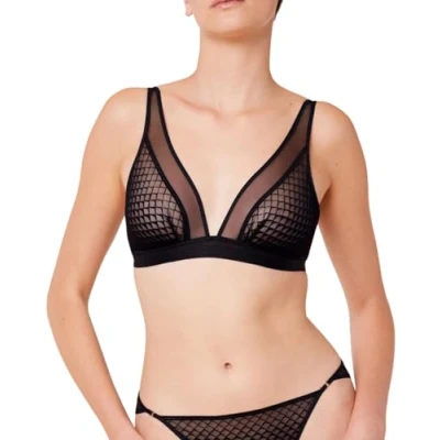 Abbildung von Triumph Mysterious Spotlight Triangel BH, Damen, Größe: Large, Black
