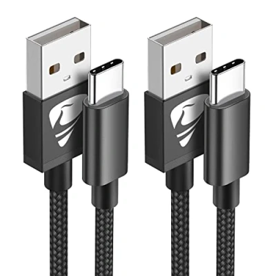 Abbildung von USB C Kabel, [2 Stück 3m] 3.1A Ladekabel Lang Schnellladekabel Typ handyladekabel für Samsung Galaxy S24 S23 S22 S21 S20 S8 S9 S10 A51 A50 A41 A40 A71 A21s A20 A20e fe Note 10 9, iPhone 16 15