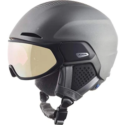 Abbildung von ALPINA Unisex Erwachsene, ALTO QV Visierhelm, gunmetal matt, 55 59 cm