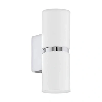 Abbildung von Eglo 95368 Wandleuchte Passa in chrom, weiß 2X4W L:6 H:17cm