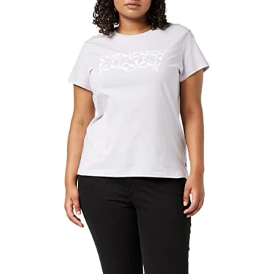 Abbildung von Levi&#039;s Damen The Perfect Tee T Shirt,Geo Batwing Fill Misty Lilac,S