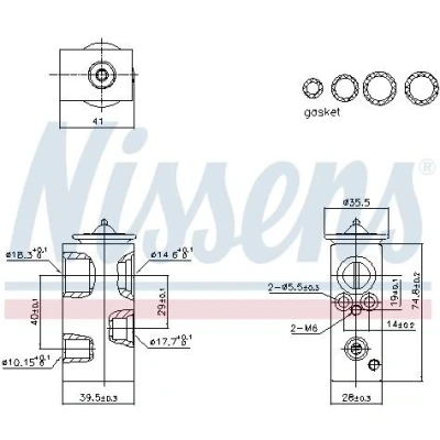 Abbildung von NISSENS 999450 Expansionsventil DACIA: SANDERO 2