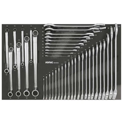 Abbildung von SONIC 604002 Werkzeugmodul 40 Chrom Vanadium Stahl Zwölfkant flach, gebogen