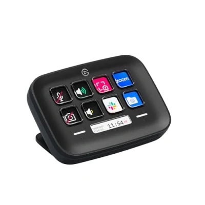 Abbildung von Elgato Stream Deck Neo (Schwarz) 8 anpassbare Tasten, 2 Touch Points, rasante Tasks &amp; Workflows Steuern Sie Word, Excel, PowerPoint, Teams, Zoom, Spotify etc Kompatibel mit Mac und PC