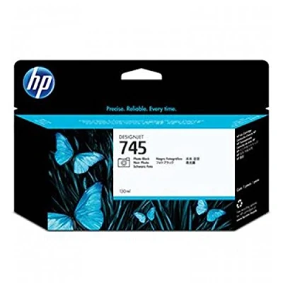 Abbildung von HP 745 (F9J98A) Original Tintenpatrone, Fototinte für DesignJet, 130 ml, Schwarz Foto