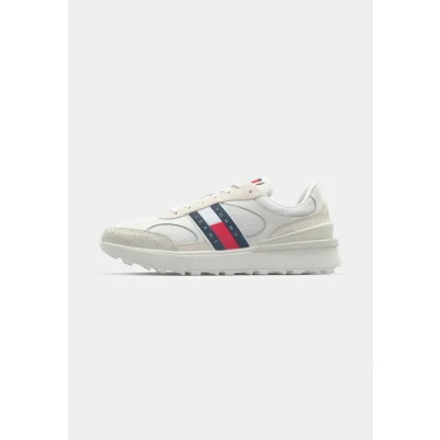 Abbildung von Tommy Jeans Technical Runner Sneaker low, Herren, Größe: 40, Ecru Schuhe