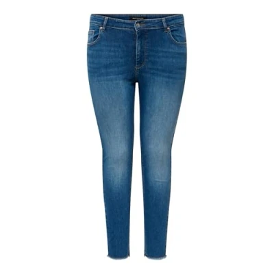 Abbildung von Only Carmakoma Damen Carwilly Reg Sk ANK Rw DNM Tai263 Noos, Medium Blue Denim, 48W / 32L EU