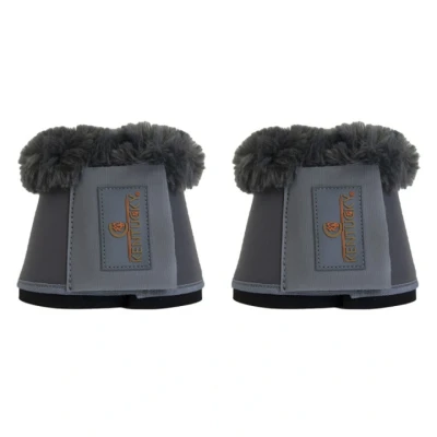 Abbildung von Kentucky Horsewear Hufglocken Sheepskin Leather Grau/Grau XL