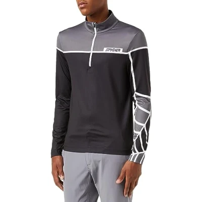 Abbildung von Spyder Capitol Zip T Neck, Herren, Schwarz, XL