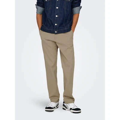 Abbildung von Only &amp; Sons Onsnicky Straight PANT Stoffhose, Herren, Größe: 31x32, Chinchilla