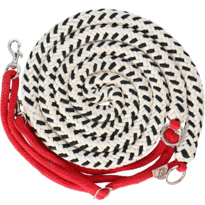 Abbildung von F.R.A. Longierhilfe Peli Natural/Black/Rot Vollblut