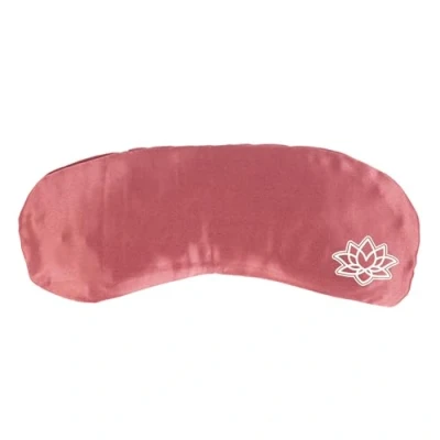 Abbildung von Bodhi Weiches Augenkissen mit Lavendel Leinsamen Füllung Augenmaske für Yoga, Entspannung &amp; Meditation Bezug aus Mako Satin oder Seide Wellness Zuhause (Mako Satin, dunkel Rose)