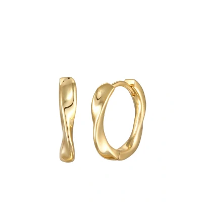 Abbildung von Elli Scharnier Twisted LOOK Ohrringe goldcoloured, Damen, Größe: One Size, Gold coloured