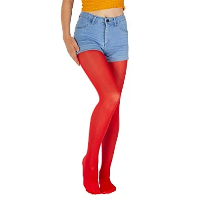 Abbildung von Giulia Rote Feinstrumpfhose Mädchen Kinder Microfaser Semitransparent Farbig Ketty 40 Den Scarlet 128 134