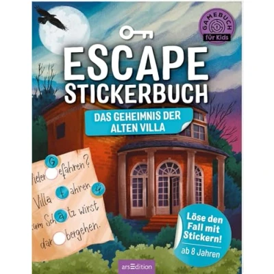 Abbildung von Escape Stickerbuch Das Geheimnis der alten Villa: Löse den Fall mit Stickern! Ein Heft Stickern für Kinder ab 8 Jahren