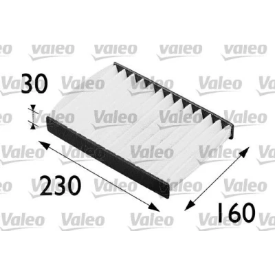 Abbildung von VALEO CLIMFILTER COMFORT 698255 Innenraumfilter Partikelfilter 230 158 30 RENAULT: CLIO 2, MEGANE I Grandtour, 1, DACIA: Logan MCV