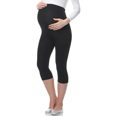 Abbildung von BE Mammy 3/4 Umstandsleggings aus Viskose 03 (Schwarz, S)