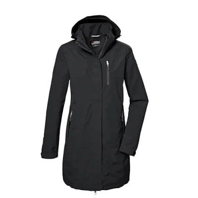 Abbildung von killtec Damen Funktionsparka/Parka mit abzippbarer Kapuze KOS 30 WMN PRK, dunkelgrün, 38, 42918 000