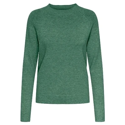 Abbildung von ONLY Onlrica LIFE Strickpullover, Damen, Größe: Small, Dark ivy/melange