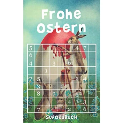 Abbildung von Frohe Ostern Sudokubuch: 192 knifflige Rätsel von leicht bis extrem schwer kleines Rätselbuch Ostergeschenk Für Erwachsene