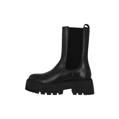 Abbildung von Palado Chelsea Boots Damen Zagad gefertigt aus edlem Rindsleder Made in Portugal leicht gefüttert rutschfeste TPR Sohle ideal für Herbst und Winter. Schwarz UK7 EU40