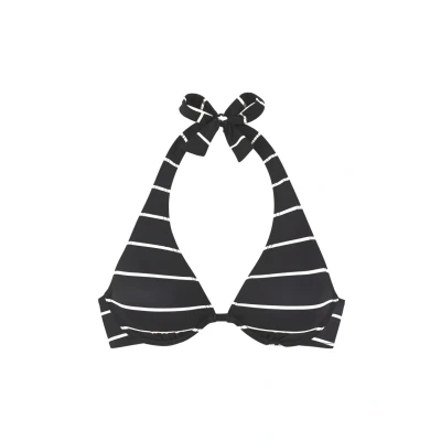 Abbildung von Bench Bikinitop, Damen, Größe: 38xD, Schwarz gestreift