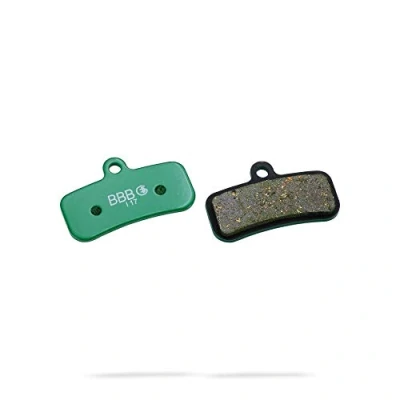 Abbildung von BBB Fahrrad Scheibenbremslage, High Performance Bremslage Disc Brake Pads fur Shimano M810, Saint M820 und Zee M640 TRP Quadiem SL, 1 Paar (2 Stück), BBS 55, Green, E Bike
