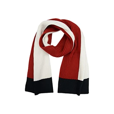 Abbildung von Tommy Hilfiger Herren Striped Scarf Herrenschal, Weiße Flagge, Einheitsgröße