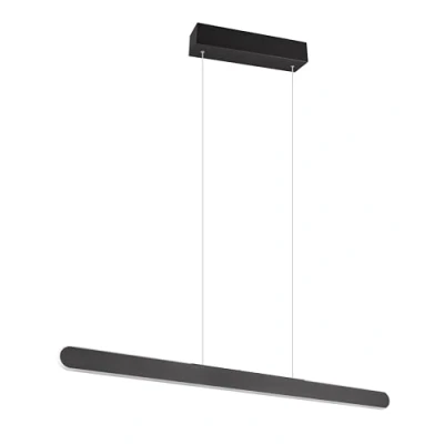 Abbildung von Trio Leuchten Pendelleuchte Helios 343310131, Metall Schwarz matt, inkl. 28 Watt LED, Touch Dimmer, Lichtfarbe einstellbar