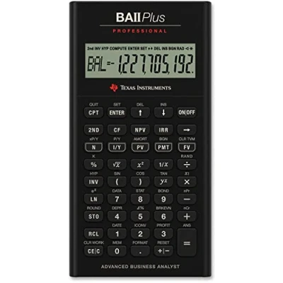 Abbildung von Texas Instruments BA II Plus Professional Finanzrechner