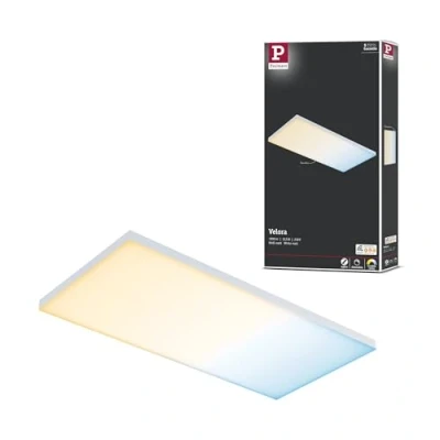 Abbildung von Paulmann 79827 LED Panel Velora eckig incl. 1x15,5 Watt dimmbar Deckenlampe Weiß matt Lichtpanel Metall Deckenlicht 2700 K