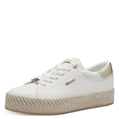 Abbildung von Tamaris Sneaker low, Damen, Größe: 38, White/gold Schuhe