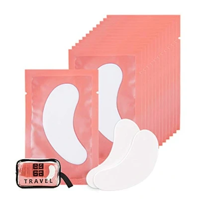 Abbildung von 250 Paare Augenpads für Wimpernverlängerung Wimpern Pads Augen Patches Pad Zubehör Under Eye for Eyelash Extensions Gut Bleiben Lunamoon (Pink250)