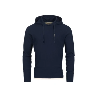 Abbildung von Indicode Herren INMarto Sweatshirt mit Kapuze Kapuzenpullover Hoodie für Männer Navy, M