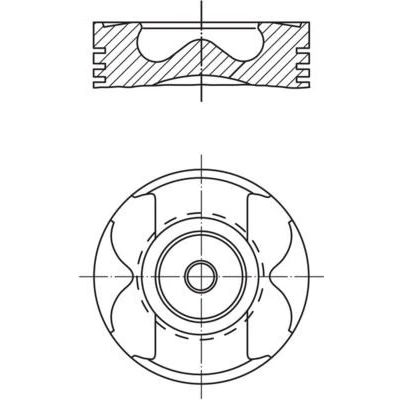 Abbildung von Kolben MAHLE 021 PI 00129 000