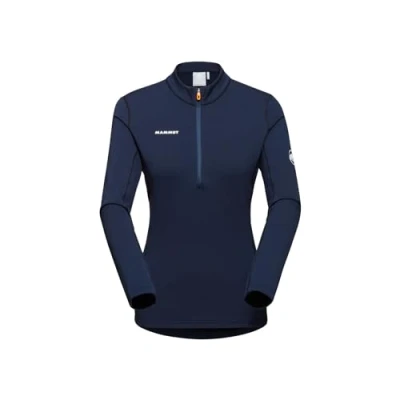 Abbildung von Mammut Aenergy ML HALF ZIP PULL Langarmshirt, Damen, Größe: Large, Marine/black