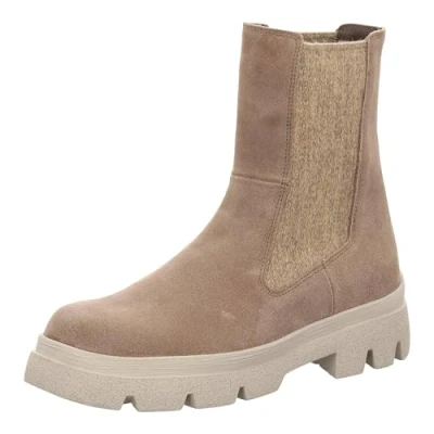 Abbildung von THINK! Damen KANGAE Leder gefütterte nachhaltige Chelsea Boots, 2000 Stone, 39.5 EU