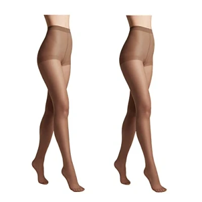 Abbildung von Conte elegant 2er Pack langlebige Damenstrumpfhose Halbmatt SOLO 20 DEN Damen Feinstrumpfhose Strumpfhose mit markiertem Höschenteil Einfarbig Farbe Shade Größe 4