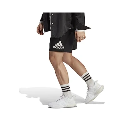 Abbildung von adidas Sportswear Essentials LOGO Shorts, Herren, Größe: Small, Black/white