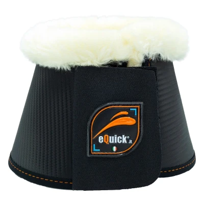 Abbildung von eQuick Hufglocken eOverreach Carbon Fluffy Vollblut